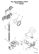 FILL AND OVERFILL PARTS Diagram and Parts List for KUDP02FSPA4  KitchenAid Dishwasher