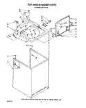 TOP AND CABINET, LIT/OPTIONAL Diagram and Parts List for AX5133VL0  Whirlpool Washer