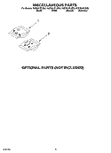 MISCELLANEOUS, OPTIONAL Diagram and Parts List for KUDS01FLBS0  Whirlpool Dishwasher