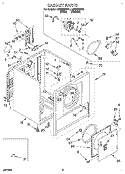 SECTION Diagram and Parts List for LEN3624BW1  Whirlpool Dryer