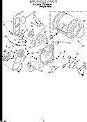 SECTION Diagram and Parts List for TEDS680DQ0  Estate Dryer