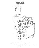 CABINET Diagram and Parts List for LA5000XMW0  Whirlpool Washer