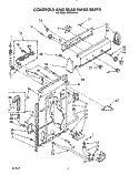 CONTROLS AND REAR PANEL Diagram and Parts List for AX6245VL1  Whirlpool Washer