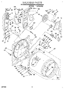 BULKHEAD Diagram and Parts List for KGYE870BAL0  KitchenAid Dryer
