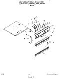 CONTROL PANEL Diagram and Parts List for B6757B0  Roper Range