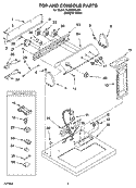 TOP AND CONSOLE PARTS Diagram and Parts List for YLEN2000JQ1  Whirlpool Dryer