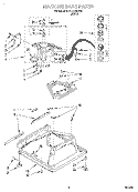 MACHINE BASE Diagram and Parts List for 6CAP2762EW0  Whirlpool Washer