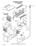 ICEMAKER PARTS Diagram and Parts List for KSSC36QTS05  KitchenAid Refrigerator