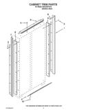 CABINET TRIM PARTS Diagram and Parts List for KSSC42FTS15  KitchenAid Refrigerator