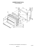 FREEZER DOOR Diagram and Parts List for RT18BMXVW05  Roper Refrigerator