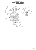 UNIT Diagram and Parts List for RB170PXBB1  Whirlpool Wall Oven