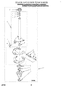 BRAKE AND DRIVE TUBE Diagram and Parts List for 8LSC6244BN1  Whirlpool Washer