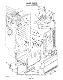 LINER Diagram and Parts List for EV150NXWN00  Whirlpool Freezer