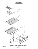 SHELF Diagram and Parts List for RT16DKXVW00  Roper Refrigerator