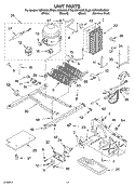 UNIT PARTS Diagram and Parts List for KSRA22ILBT00  KitchenAid Refrigerator