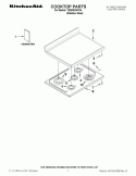 COOKTOP PARTS Diagram and Parts List for YKERS205TS4  KitchenAid Range