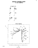 WIRING HARNESS Diagram and Parts List for LA3400XPW0  Whirlpool Washer