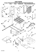 UNIT PARTS Diagram and Parts List for KSRS25FTBT00  KitchenAid Refrigerator
