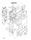 DOOR Diagram and Parts List for DP8700XTN2  Whirlpool Dishwasher