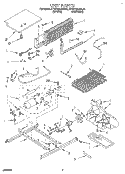 UNIT Diagram and Parts List for KTRC18KAWH10  KitchenAid Refrigerator