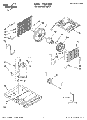 UNIT PARTS Diagram and Parts List for ACC108PT1  Whirlpool Air Conditioner