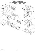 AIR FLOW PARTS Diagram and Parts List for MH7155XMQ0  Whirlpool Microwave
