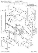 OVEN, LITERATURE Diagram and Parts List for KEMS378GBL2  KitchenAid Microwave Oven Combo