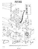DRIVE Diagram and Parts List for LA7800XPW1  Whirlpool Washer