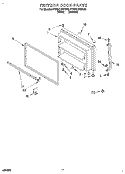 FREEZER DOOR, LIT/OPTIONAL Diagram and Parts List for 4YET21DKDN02  Whirlpool Refrigerator