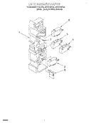 LATCH BOARD Diagram and Parts List for MH7115XBQ6  Whirlpool Microwave