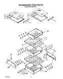 REFRIGERATOR SHELF Diagram and Parts List for KSSS48MWX00  KitchenAid Refrigerator