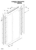 CABINET TRIM PARTS Diagram and Parts List for KSSC48QKS02  KitchenAid Refrigerator