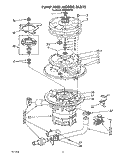 PUMP AND MOTOR Diagram and Parts List for KUDB220T5  KitchenAid Dishwasher