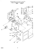 DISPENSER FRONT Diagram and Parts List for 8ED22PQXDW01  Whirlpool Refrigerator