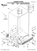CABINET PARTS Diagram and Parts List for GS5SHAXTL01  Whirlpool Refrigerator
