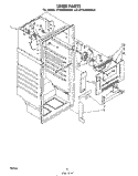 LINER Diagram and Parts List for ET18JKXMWR3  Whirlpool Refrigerator