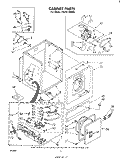 SECTION Diagram and Parts List for LG5751XMW0  Whirlpool Dryer