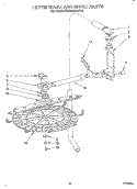 UPPER WASH AND RINSE Diagram and Parts List for KUDS23HY2  KitchenAid Dishwasher