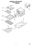 INTERNAL OVEN PARTS Diagram and Parts List for KDRP767RSS01  KitchenAid Range
