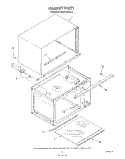 CABINET Diagram and Parts List for KCMS132SBL2  KitchenAid Microwave