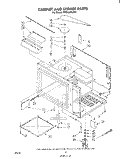 CABINET AND STIRRER Diagram and Parts List for RM955PXLW1  Whirlpool Microwave Oven Combo