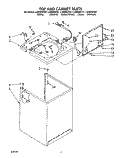 TOP AND CABINET, LIT/OPTIONAL Diagram and Parts List for LA9500XTN1  Whirlpool Washer