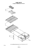 SHELF Diagram and Parts List for ET18JKYSG04  Whirlpool Refrigerator