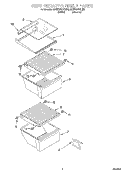 REFRIGERATOR SHELF Diagram and Parts List for ED22GWXFW00  Whirlpool Refrigerator