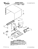 CABINET Diagram and Parts List for MT9160XYB2  Whirlpool Microwave