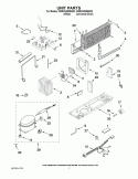 UNIT PARTS Diagram and Parts List for W8RXNGMWD02  Whirlpool Refrigerator