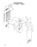 AIR FLOW, LIT/OPTIONAL Diagram and Parts List for KSRC22KAAL00  KitchenAid Refrigerator