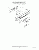 CONTROL PANEL PARTS Diagram and Parts List for 7DU1100XTSQ2  Whirlpool Dishwasher