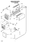 ICEMAKER PARTS Diagram and Parts List for GT2SHMXMS00  Whirlpool Refrigerator