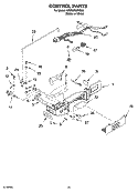 CONTROL PARTS, OPTIONAL PARTS Diagram and Parts List for GS2SHKXNQ00  Whirlpool Refrigerator